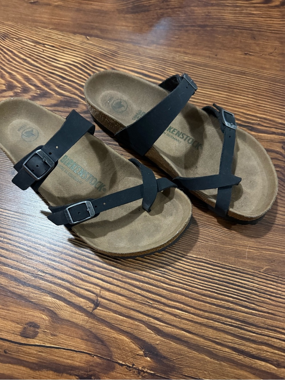 Birkenstock Black Strappy Toe-Loop Sandals - Women's